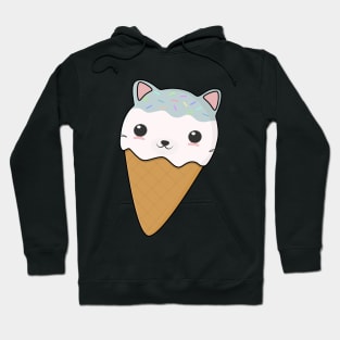 Cute Cat Ice Cream Cone T-Shirt Hoodie